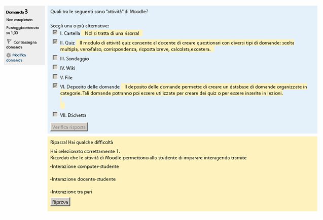 feedback al quiz